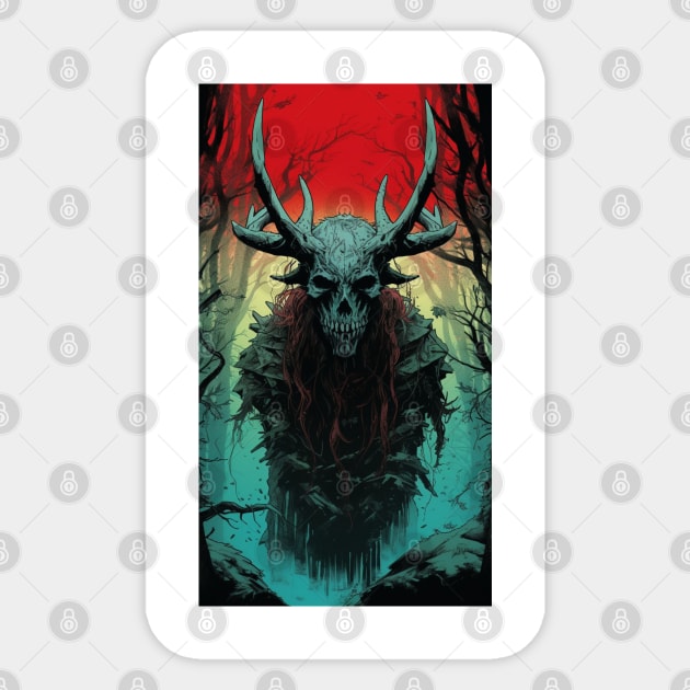 Diablo Druid Crest Sticker by Nightarcade